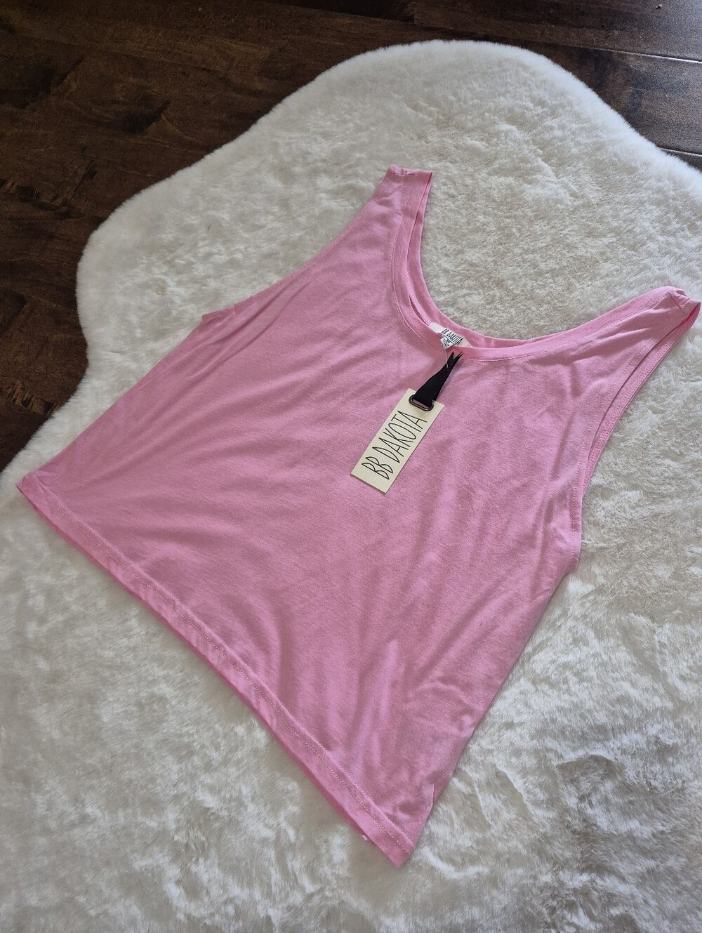 NWT BB Dakota Devi Tank Top Bubblegum Pink Medium Deadstock 2012 Vintage